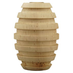 Bougeoir Oost - naturel - bois - 7x7x10 cm