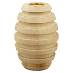 KerzenHalter Dost - natur - Holz - 8,5x8,5x12 cm
