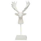 RentierKopf Lilian - weiß - Polyresin - 15x10,5x30,5 cm