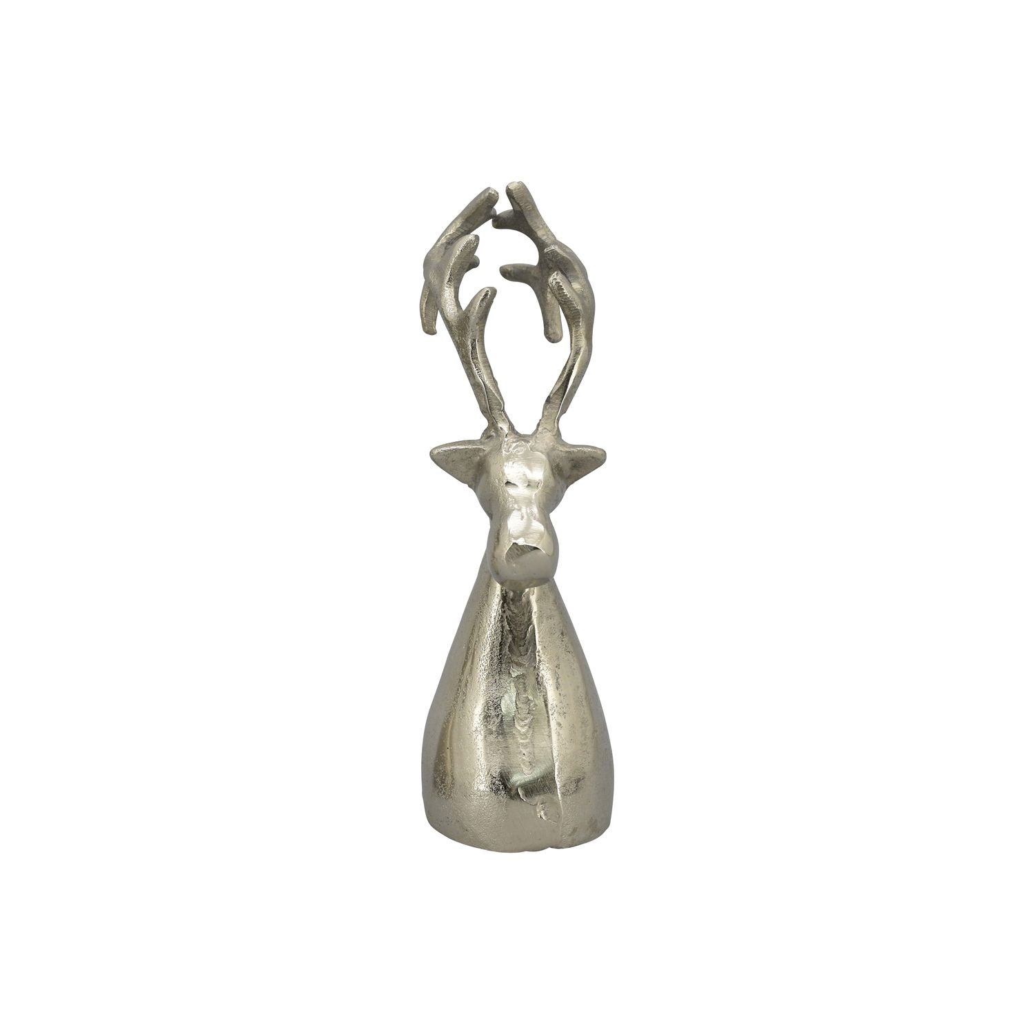 Rentier Puri - silber - Alu - 10x10x25 cm