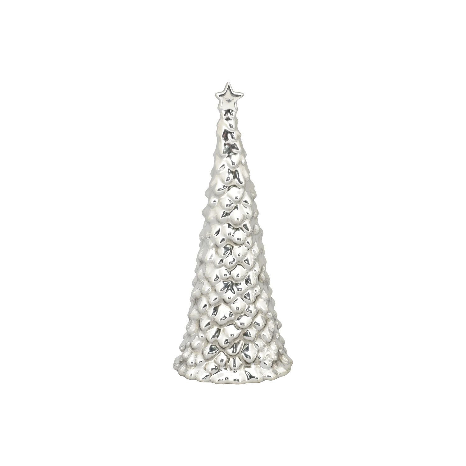 Baum ArgenT - silber - Keramik - 8x8,5x20,4 cm