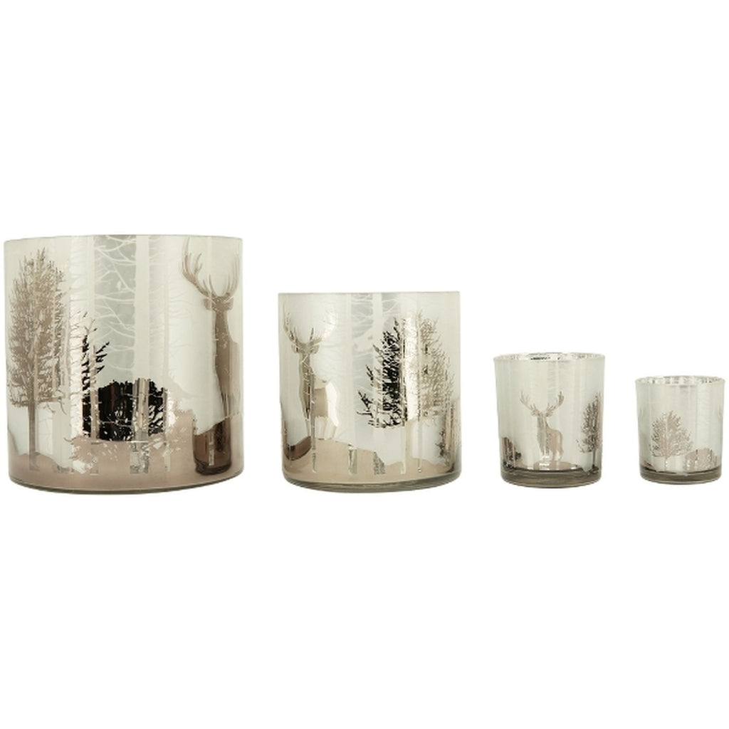 Windlight Vitrifié - Verre - 15x15x15 cm