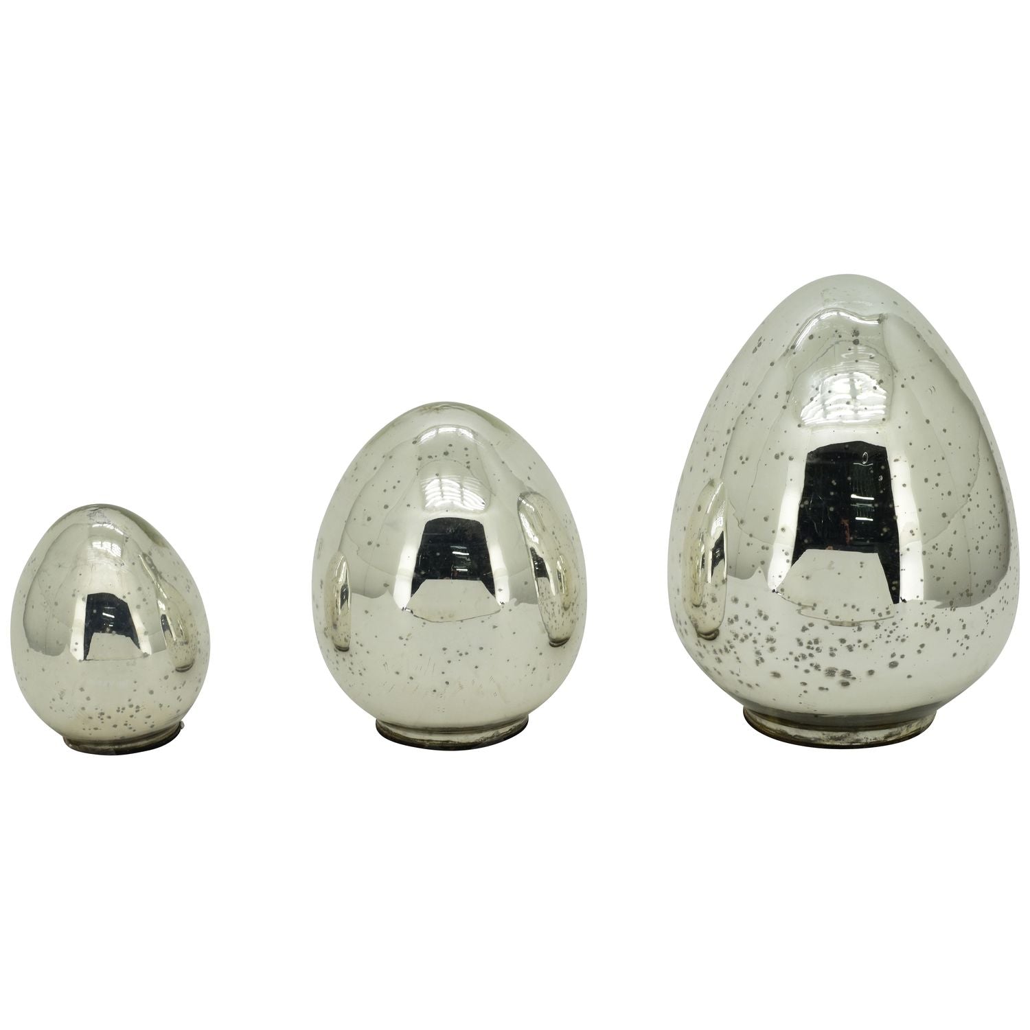 Ei Vitreous - silber - Glas - 21x21x28 cm