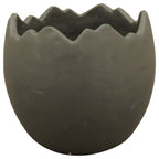 Planting Egg ZONDA - black - cement - 21.5x21.5x20 cm