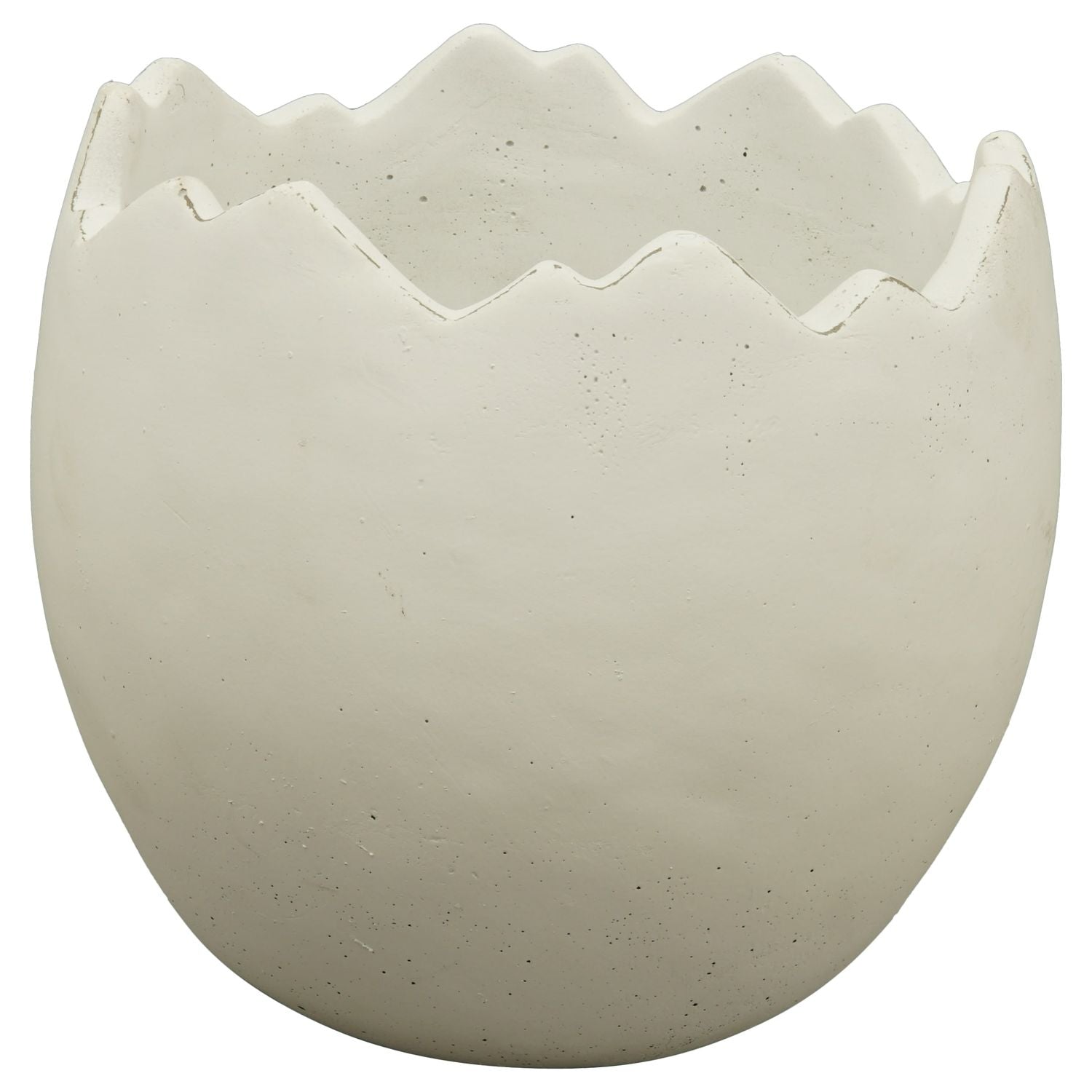 PflanzEi MITE - Weiß - Zement - 13x13x12 cm
