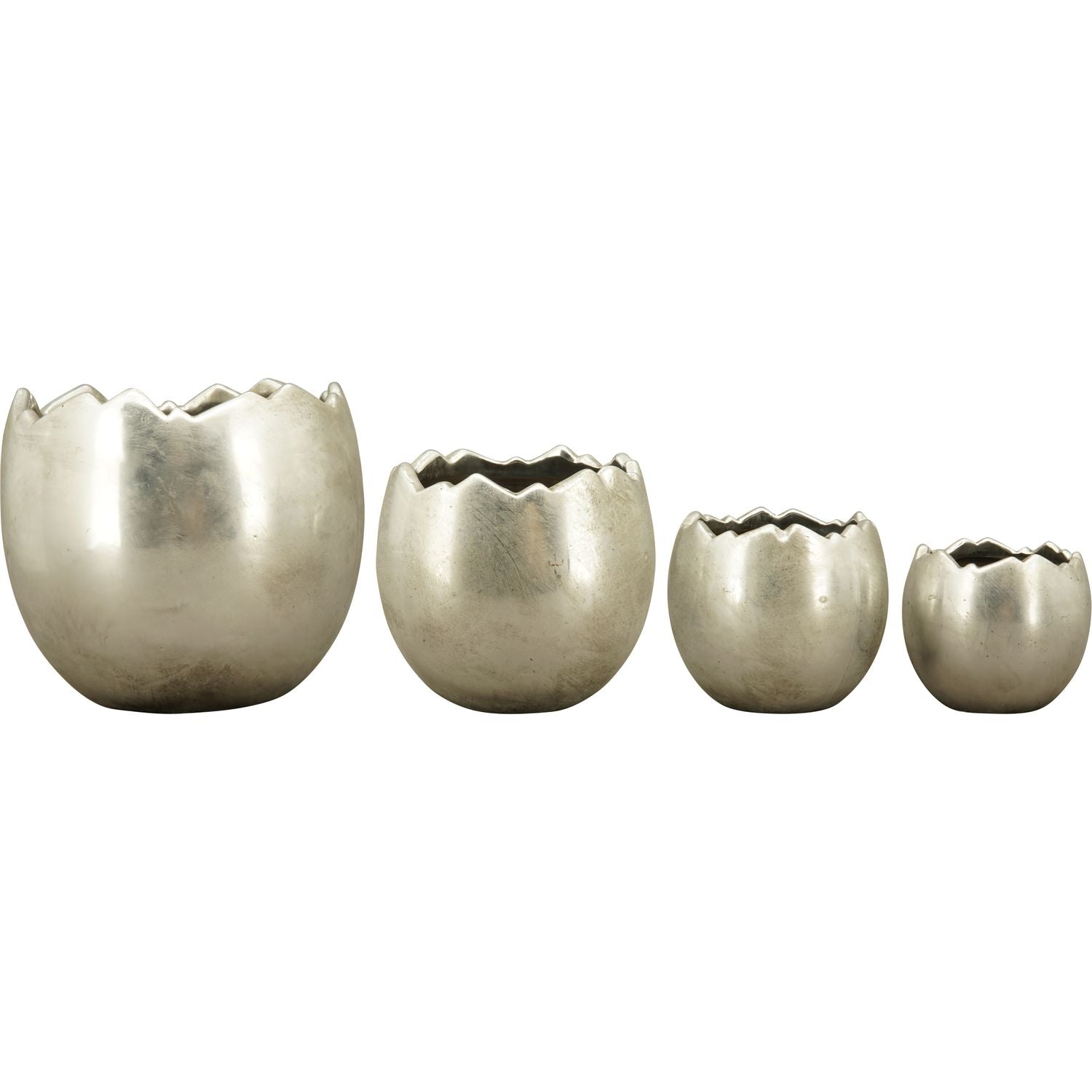 PflanzEi GROS - silber - Stoneware - 21,5x21,5x20 cm