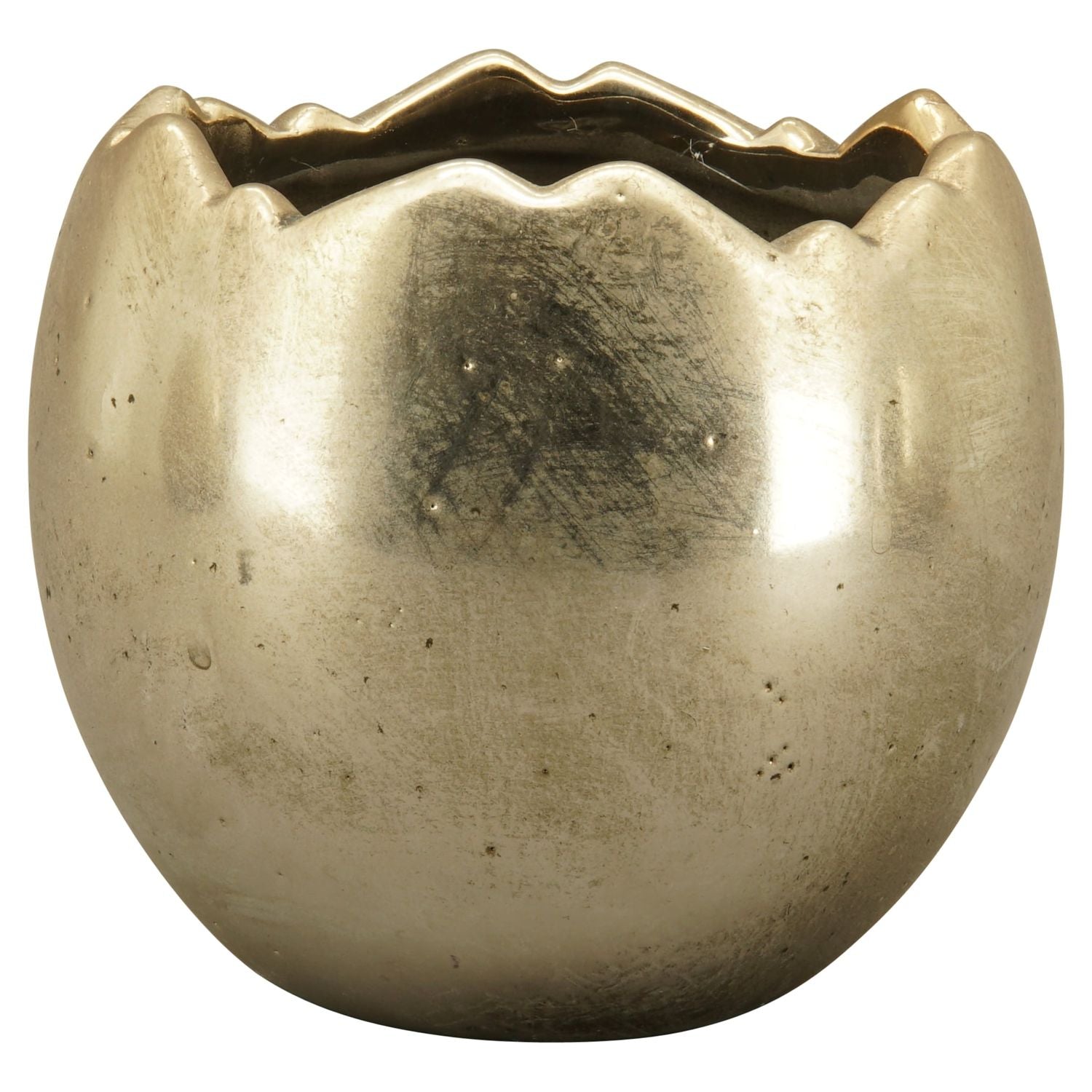 PflanzEi Aurum - gold - Stoneware - 13x13x12 cm