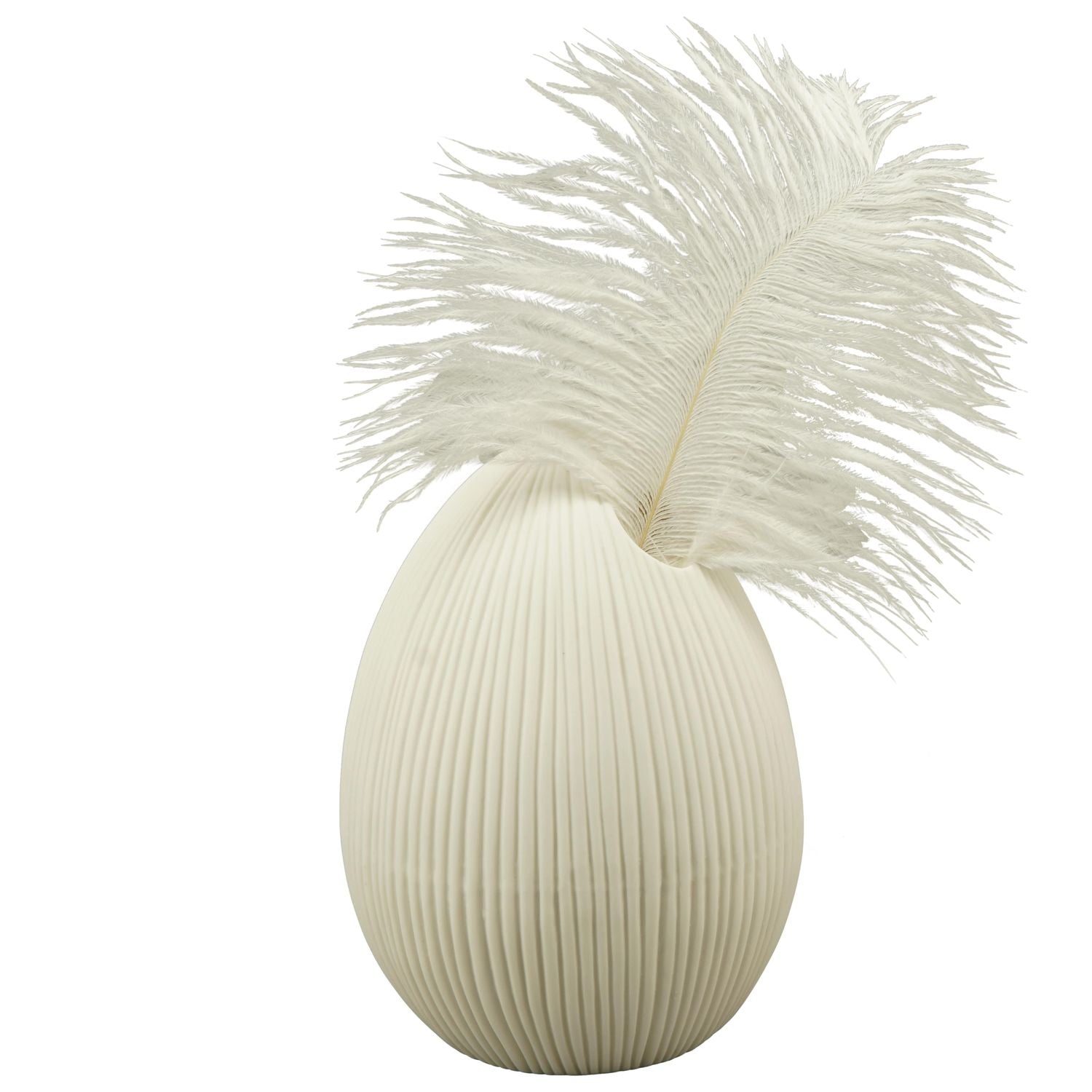 Ei Vase Ivory - Keramik - 8,5x8,5x11 cm