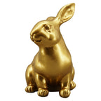 Hase Aurum - gold - Polyresin - 7,5x5,5x10 cm - 1 Stück - assortiert