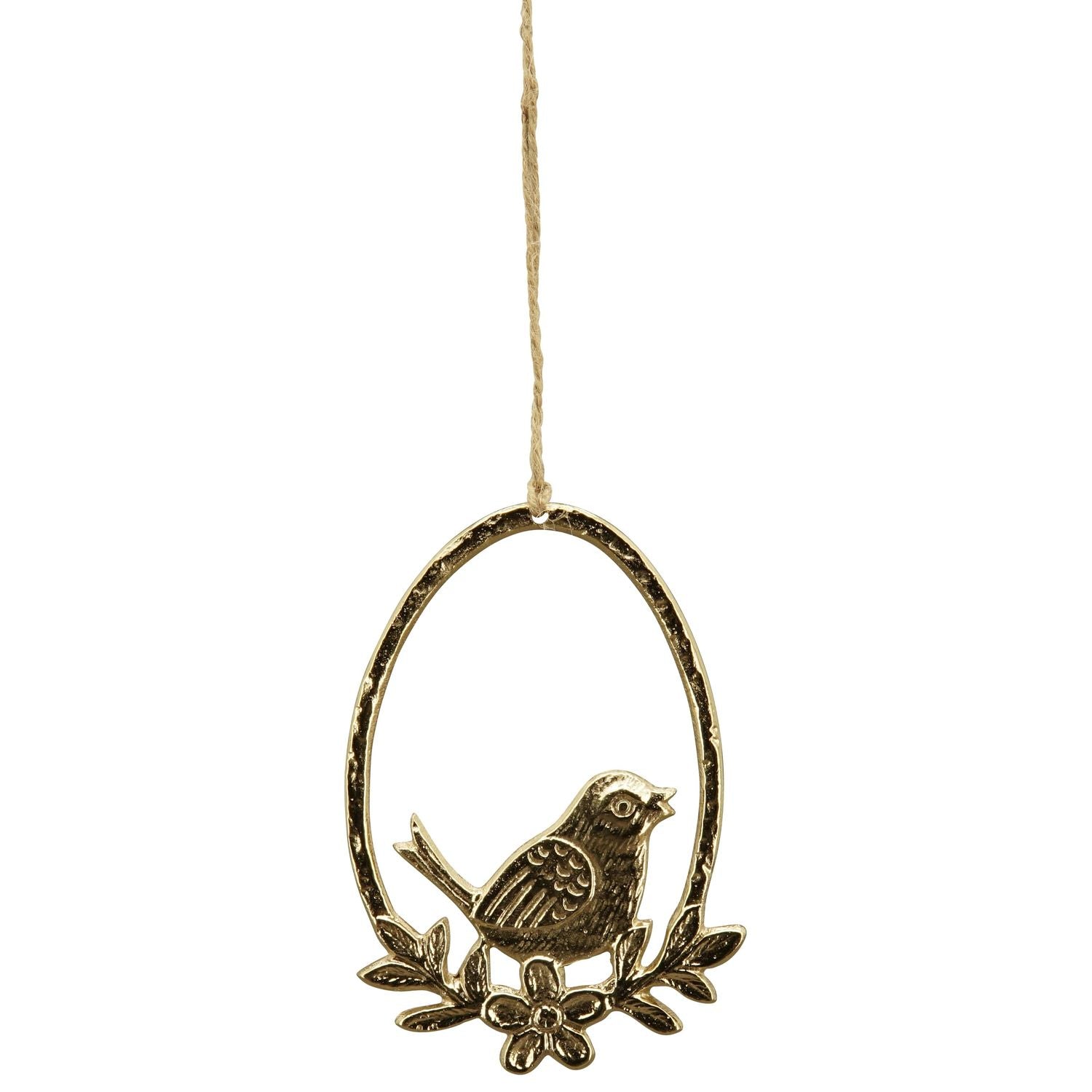 EihängermitVogel Aurum - gold - Alu - 8x12 cm