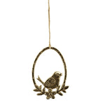 EihängermitVogel Aurum - gold - Alu - 10x15 cm