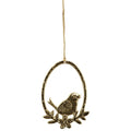 EihängermitVogel Aurum - gold - Alu - 10x15 cm