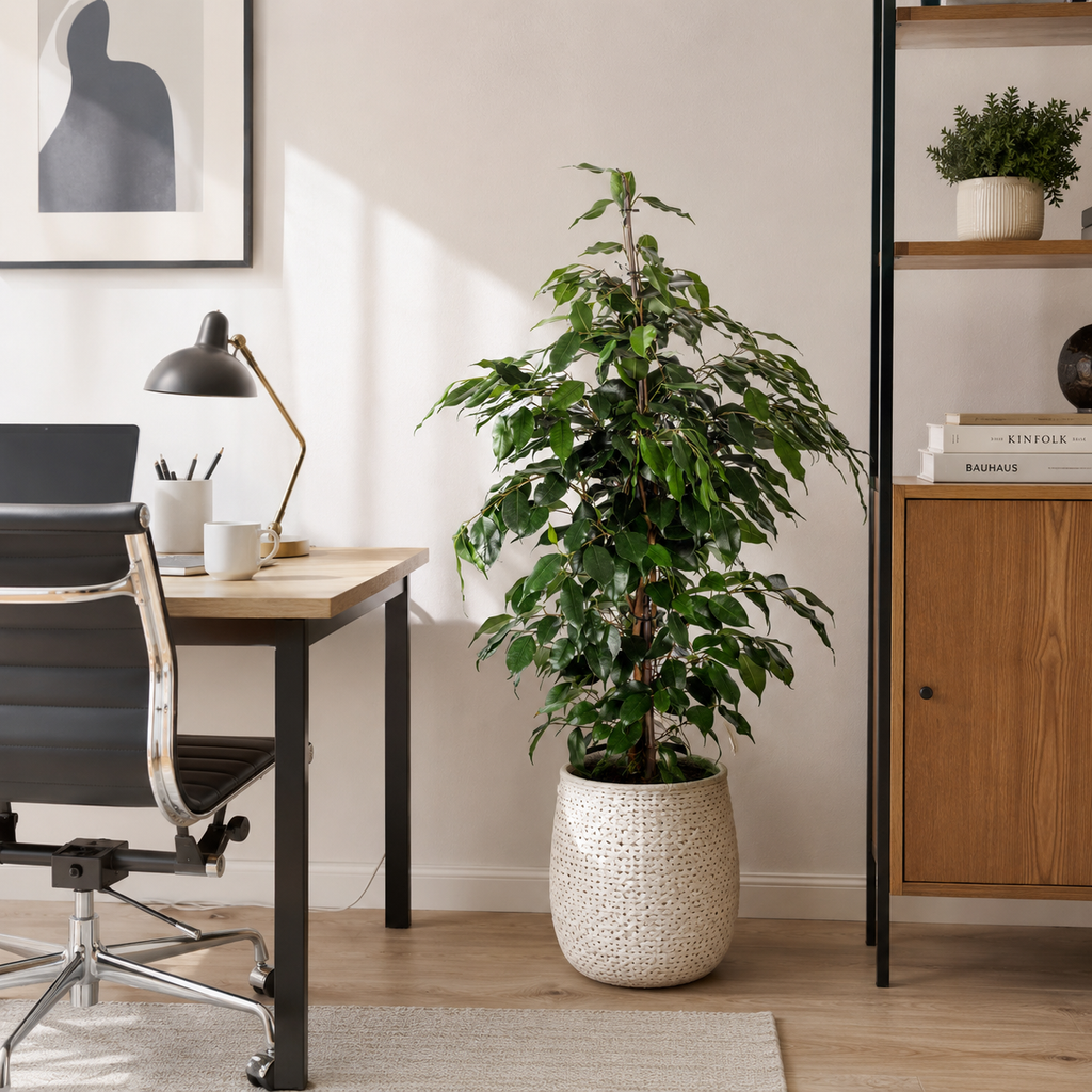 Birkenfeige - Ficus benjamini - Höhe ca. 100 cm, Topf-Ø 21 cm