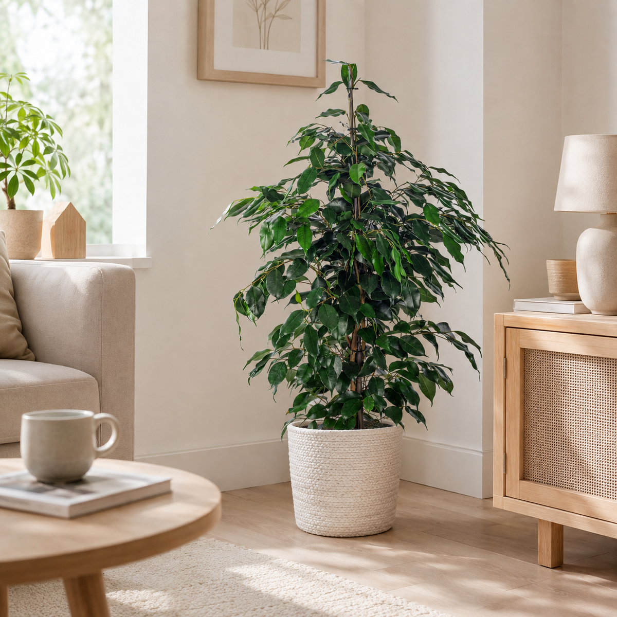 Birkenfeige - Ficus benjamini - Höhe ca. 100 cm, Topf-Ø 21 cm