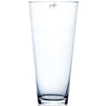 CONI conical vase - clear - 15x15x30cm - glass