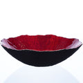 Bol LUXOR - rouge - 30 x 30 x 9 cm - verre