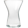 SPRING X glass vase - klar - 14x14x19,5cm - Glas