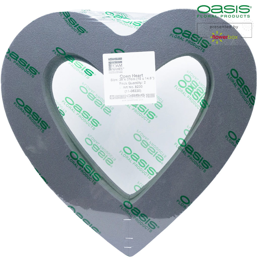 OASIS® FOAM FRAMES® Open Hearts - 36 x 37 x 6cm - 2 pcs.
