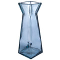 PYRAMID glass vase small - eisblau - 10x10x30cm - Glas