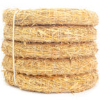 Set of 5 straw wreaths, diameter 45 cm, thickness 8 cm