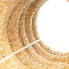 Set of 5 straw wreaths, diameter 45 cm, thickness 8 cm