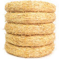 Set of 5 straw wreaths, 50 cm diameter, 10 cm thick