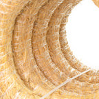 Set of 5 straw wreaths, 50 cm diameter, 10 cm thick