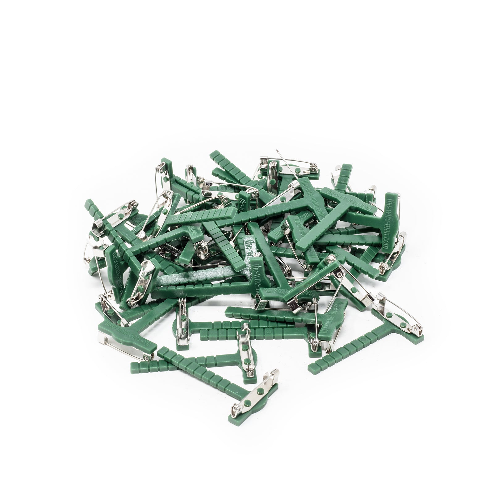 Pins de revers - 5 cm - 50 pièces - verts