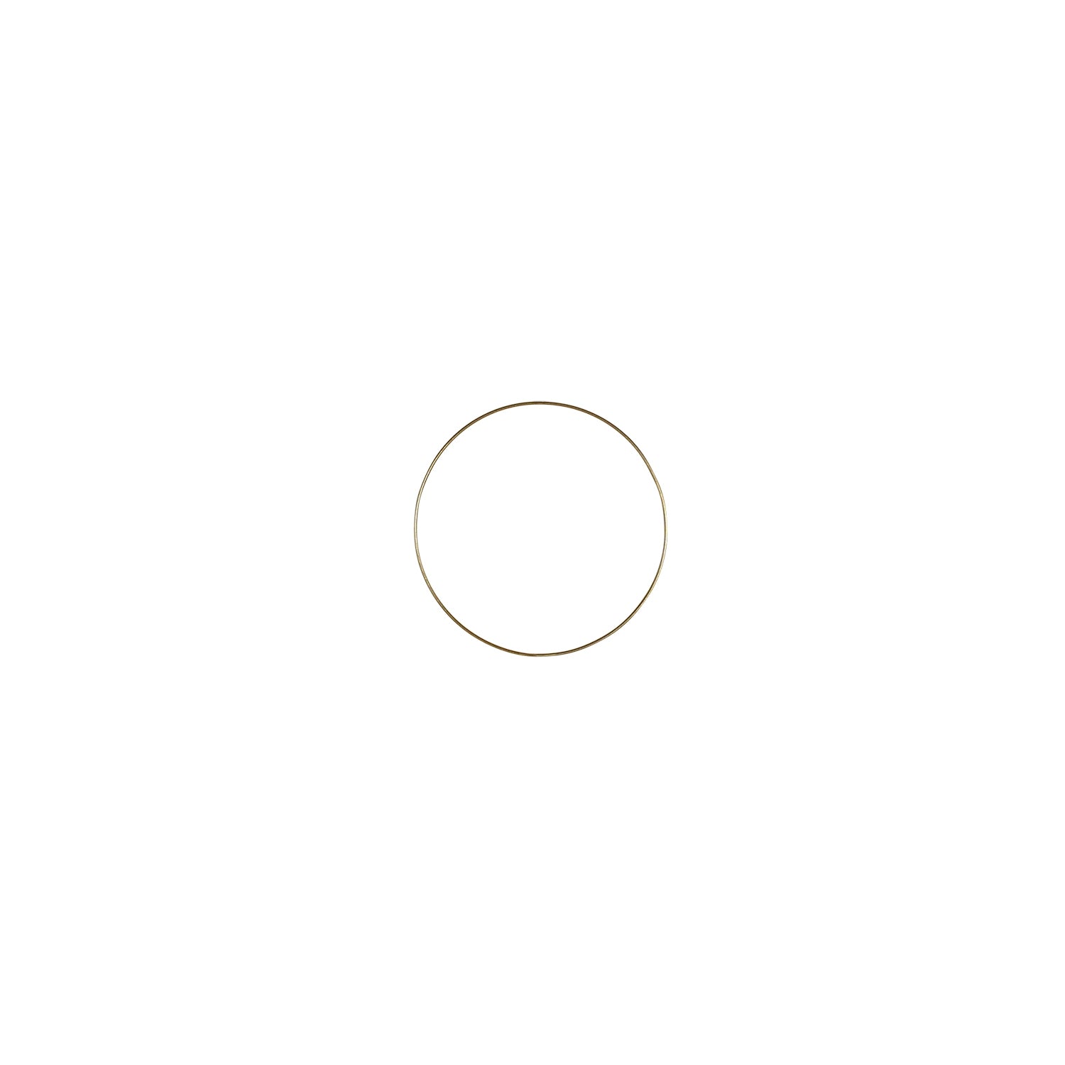 Deko-Ring Hoop, gold Metall, Durchmesser 20 cm