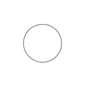 Deko-Ring Hoop, schwarz Metall, Durchmesser 20 cm