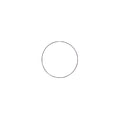 Deko-Ring Hoop, schwarz Metall, Durchmesser 30 cm