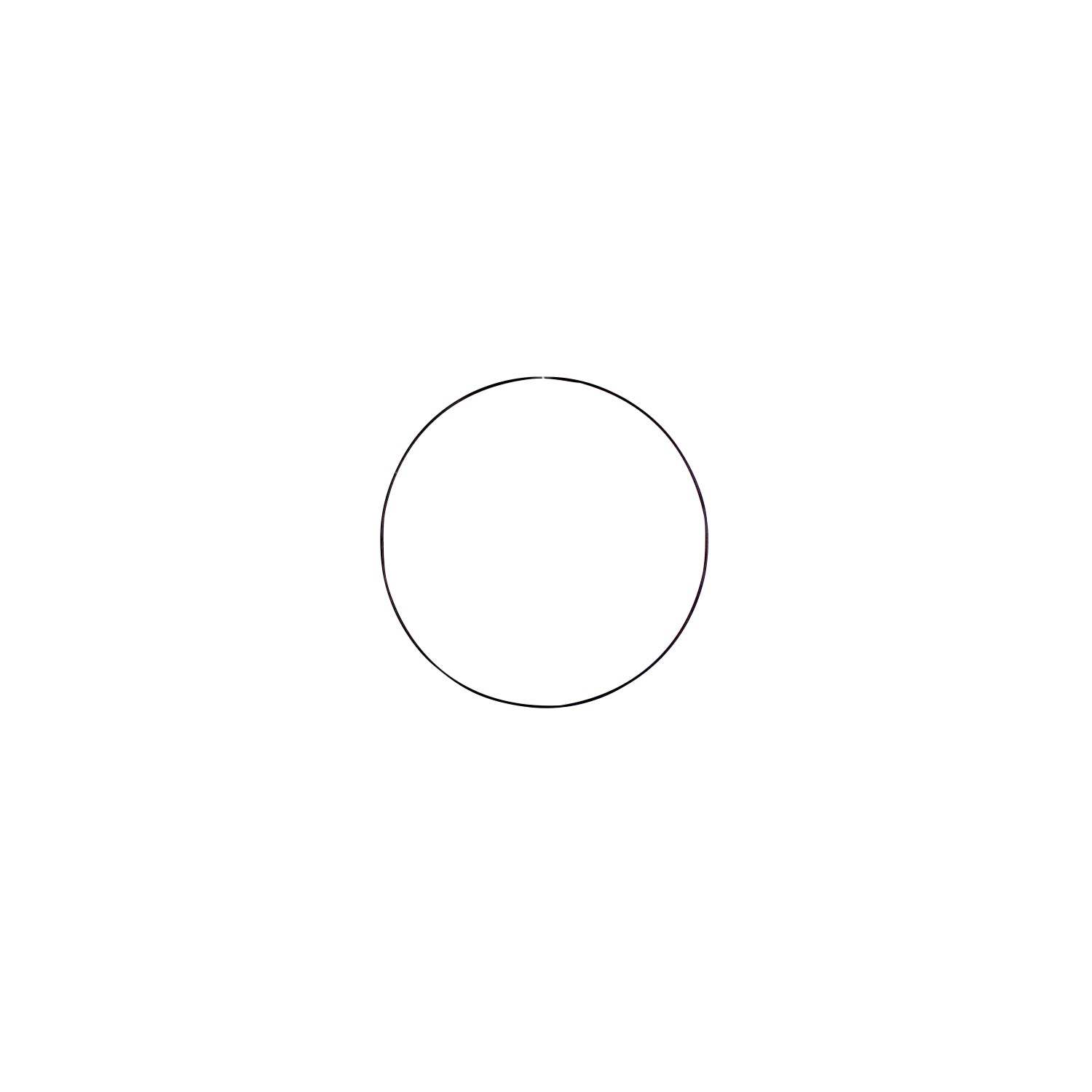 Deko-Ring Hoop, schwarz Metall, Durchmesser 30 cm