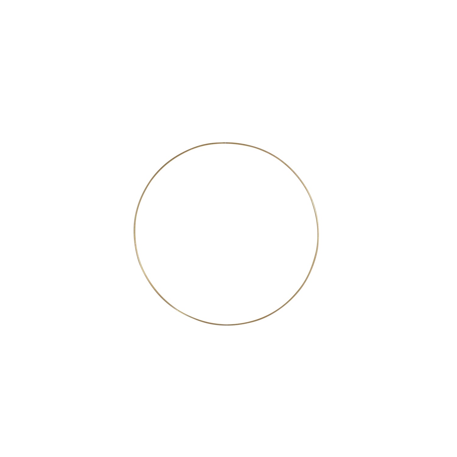 Deko-Ring Hoop, gold Metall, Durchmesser 40 cm