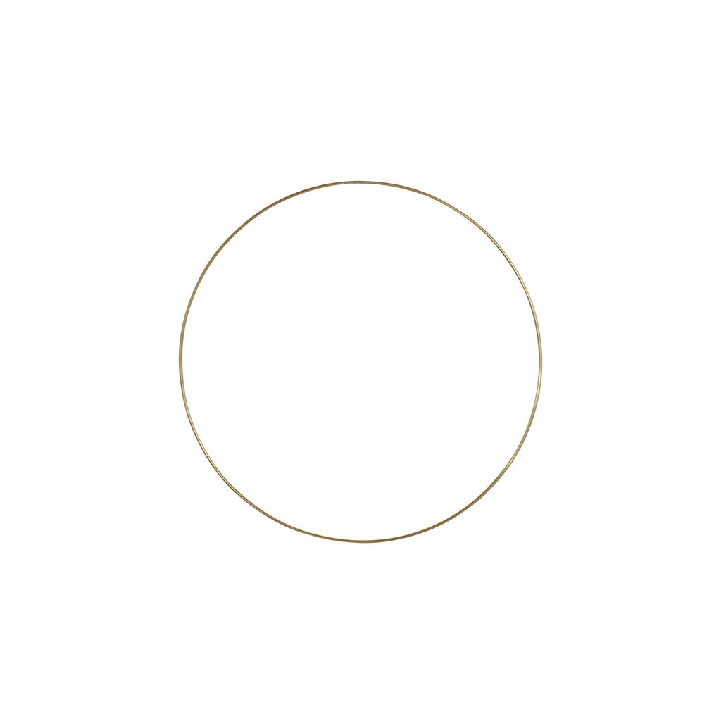 Deko-Ring Hoop, gold Metall, Durchmesser 50 cm