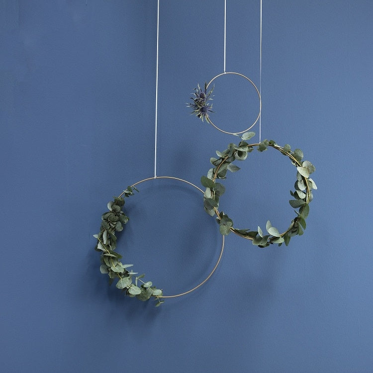 Deko-Ring Hoop, gold Metall, Durchmesser 60 cm