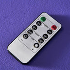 Set 4-teilig - LED Stabkerze - Echtwachs/Kunststoff/LED - H. 24.5 cm - m. Fernbedienung