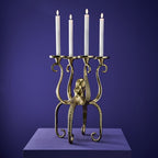 Set 4-teilig - LED Stabkerze - Echtwachs/Kunststoff/LED - H. 24.5 cm - m. Fernbedienung