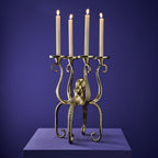 Set 4-teilig - LED Stabkerze - Echtwachs/Kunststoff/LED - H. 24.5 cm - m. Fernbedienung