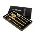 4-piece cutlery set Golden Cutlery - matte gold - 18/10 stainless steel