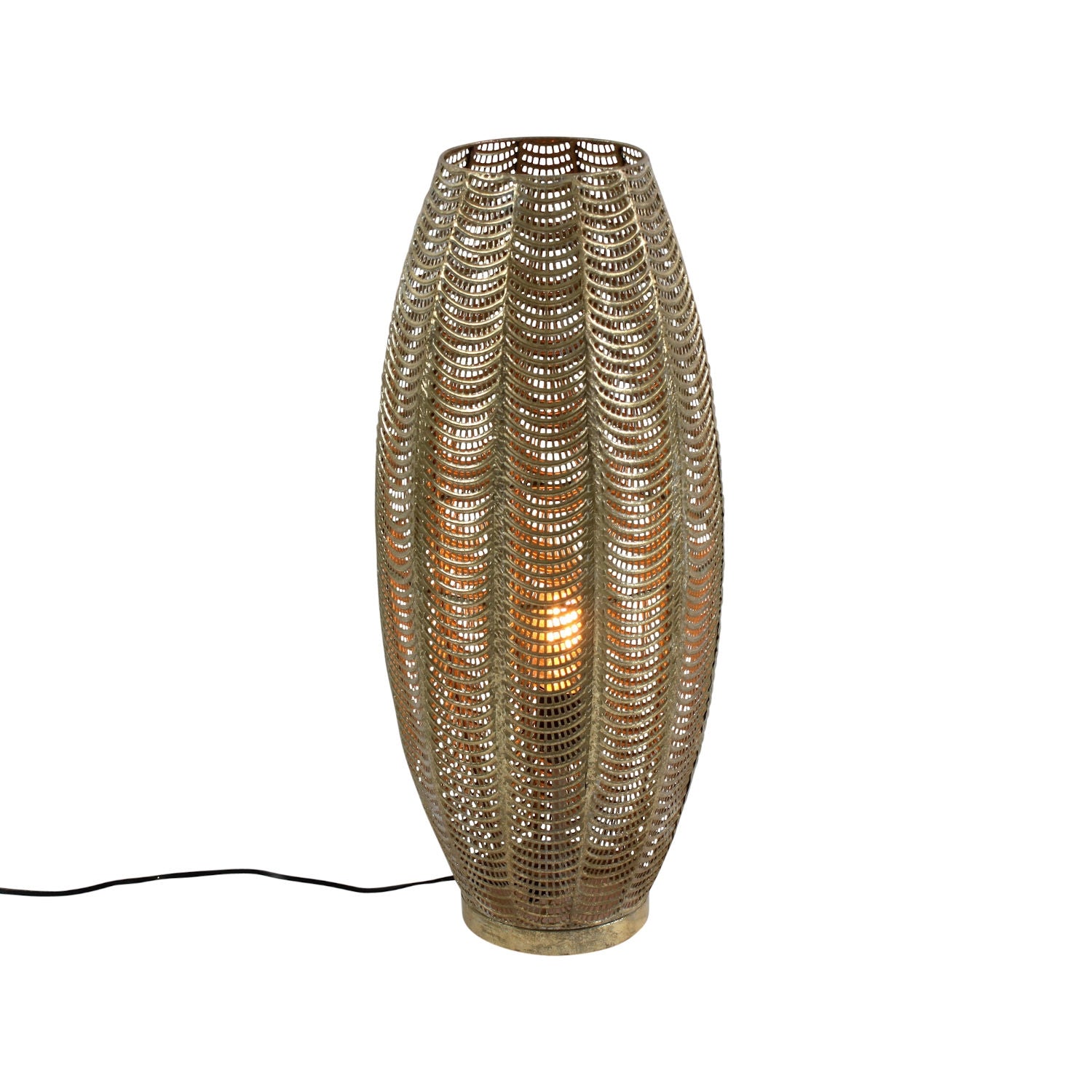 Aurora lamp, gold, metal, 25x58 cm, socket: E27, 220V, 40W