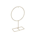 Deko-Ring Hoop auf Fuß, gold Metall, 30x12x50 cm