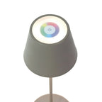 Lys LED table lamp - taupe - LED/metal - 12x38 cm - IP44 - max. 3.6 W - 3.7 V - 4000 mAh - Li-ion battery - with color change and dimming function via touch sensor - 1 m USB charging cable included - illumination time: max. 8 hours on a full charge