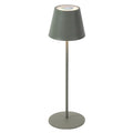 Lys LED table lamp - grey - LED/metal - 12x38 cm - IP44 - max. 3.6 W - 3.7 V - 4000 mAh - Li-ion battery - with color change and dimming function via touch sensor - 1 m USB charging cable included - illumination time: max. 8 hours on a full charge