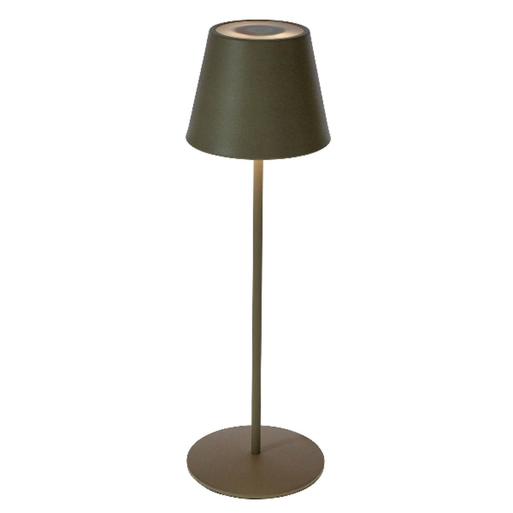 Lys LED table lamp - black - LED/metal - 12x38 cm - IP44 - max. 3.6 W - 3.7 V - 4000 mAh - Li-ion battery - with color changing and dimming function via touch sensor - 1 m USB charging cable included - illumination time: max. 8 hours on a full charge