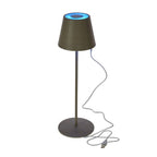 Lys LED table lamp - black - LED/metal - 12x38 cm - IP44 - max. 3.6 W - 3.7 V - 4000 mAh - Li-ion battery - with color changing and dimming function via touch sensor - 1 m USB charging cable included - illumination time: max. 8 hours on a full charge