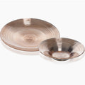Bol CIRCLE grand format - cuivre - 40 x 40 x 8 cm - verre