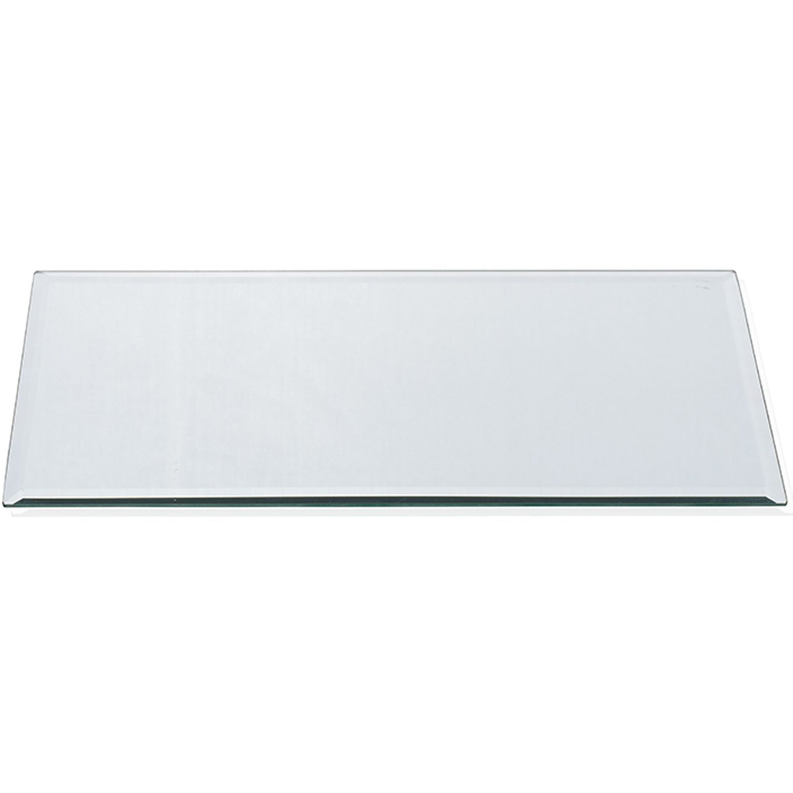 Assiette rectangulaire MIROIR - argent - 15 x 30 x 0,5 cm - verre