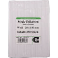 Étiquettes à clipser - 20 x 140 mm - 250 pièces.