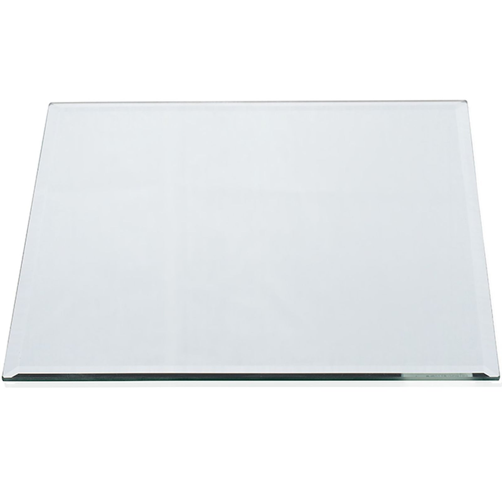 Assiette carrée MIROIR - argent - 25 x 25 x 0,5 cm - verre