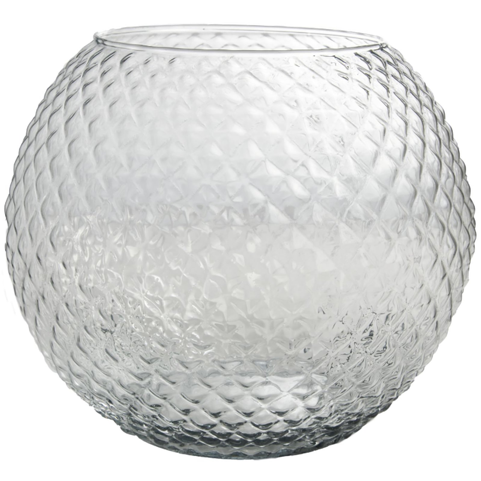 DIAMOND fish bowl - klar - 12x12x10cm - Glas